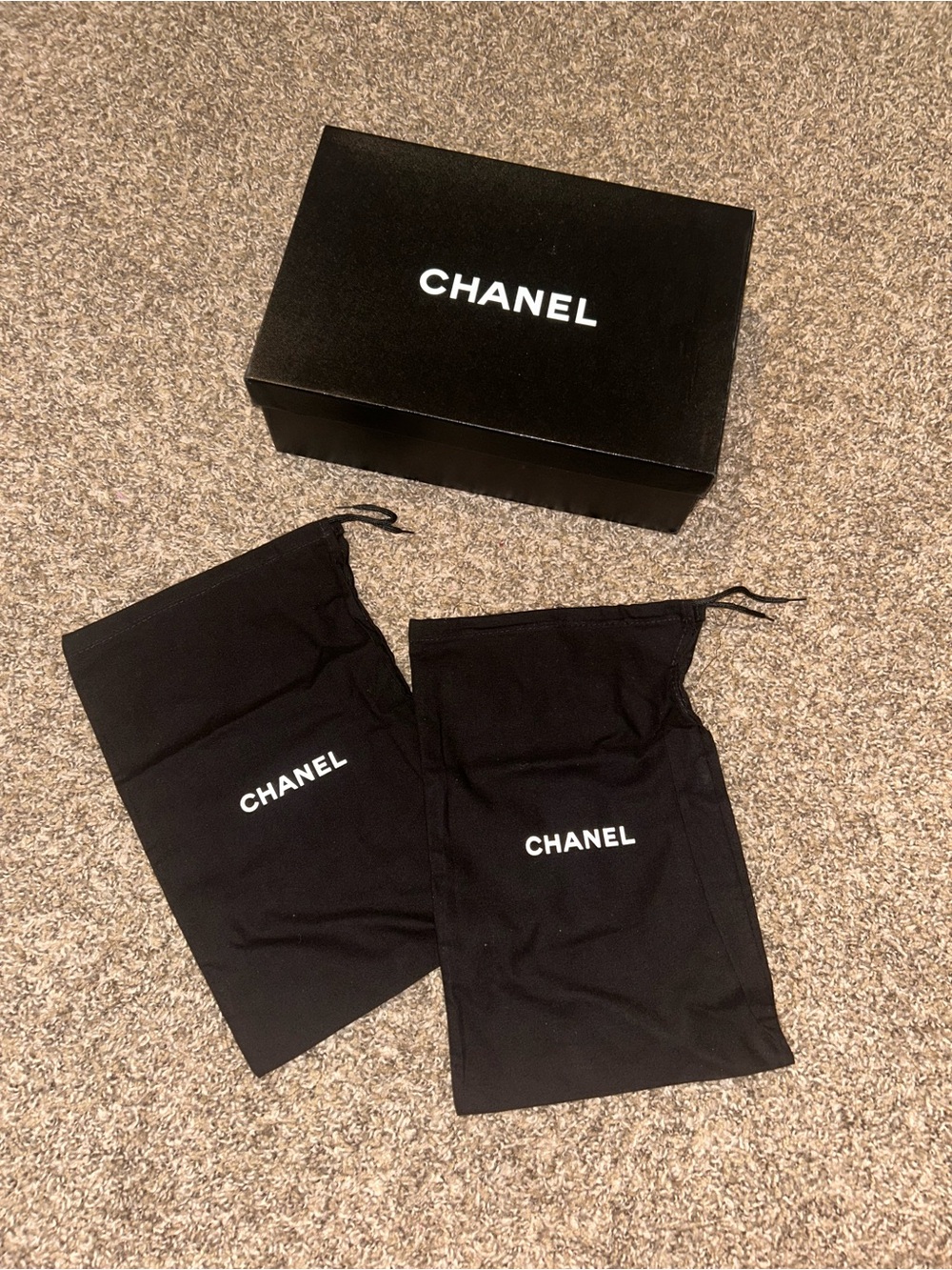 Authentic Chanel Shoe Box with Dustbags